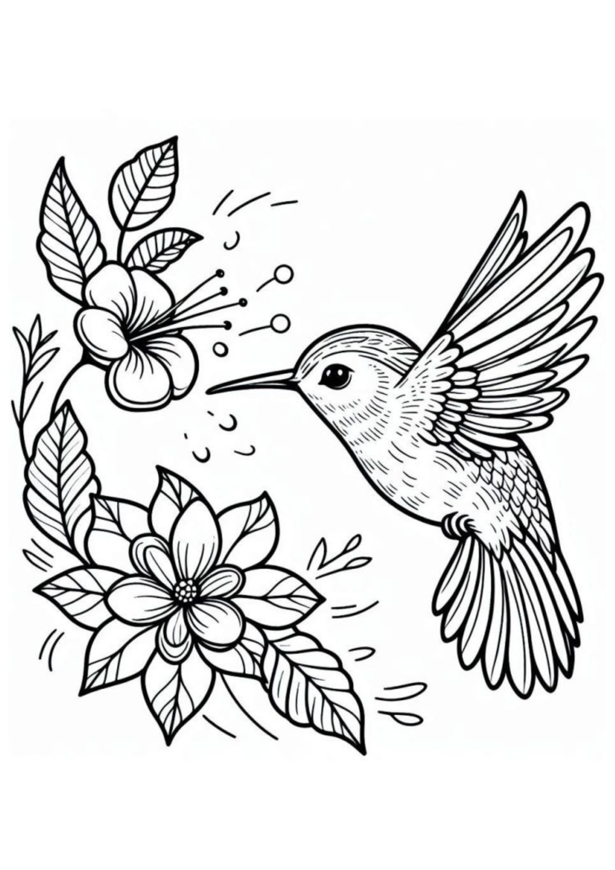 Desenho para Colorir Pássaro