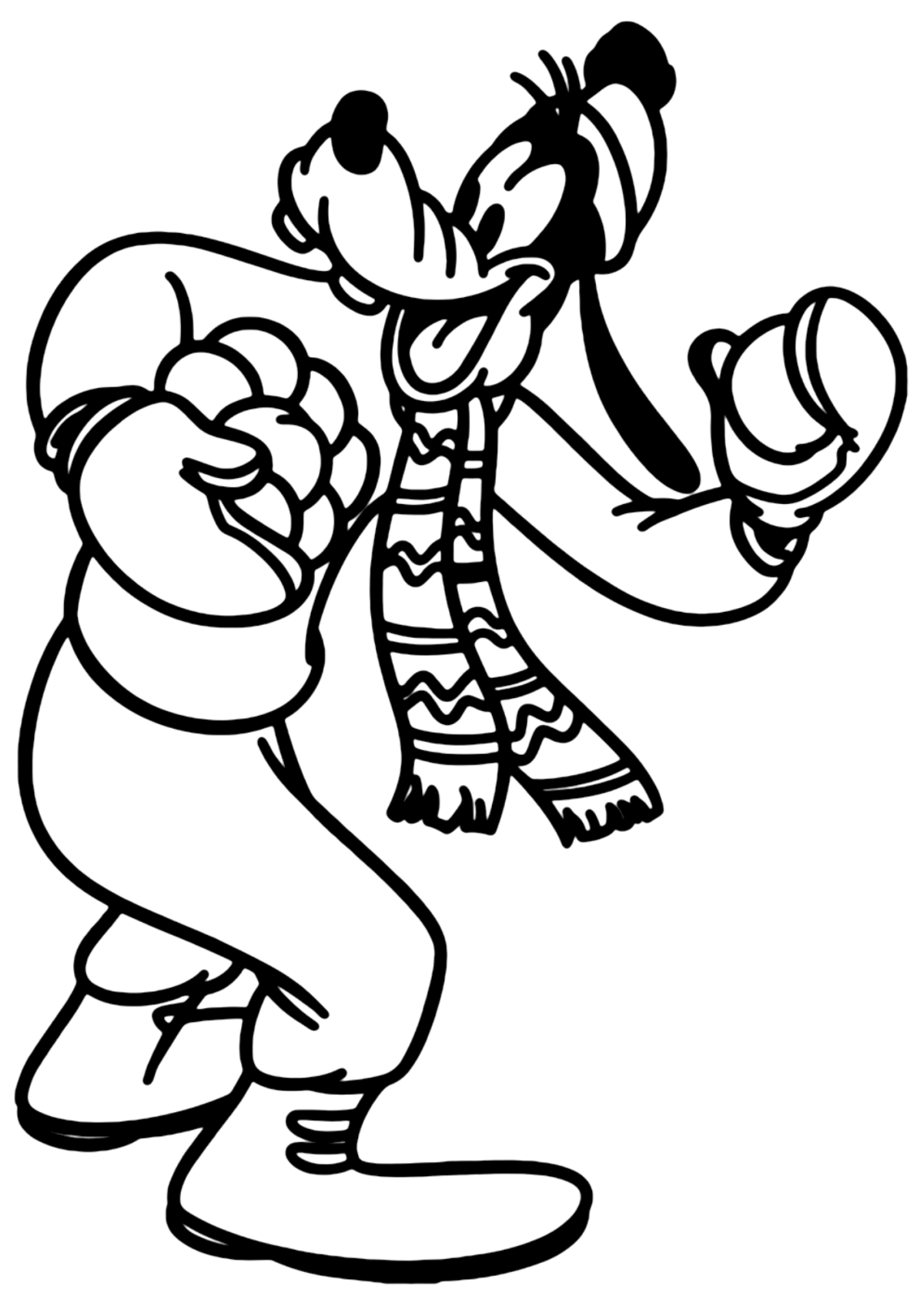 Desenho para Colorir Pateta