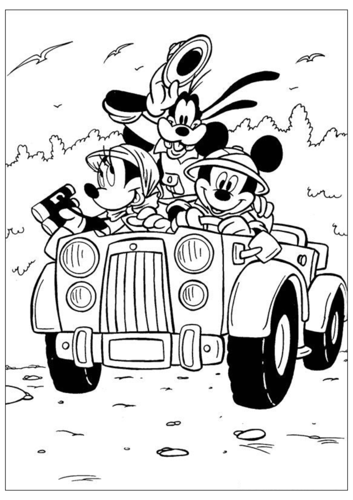 Desenho para Colorir Pateta