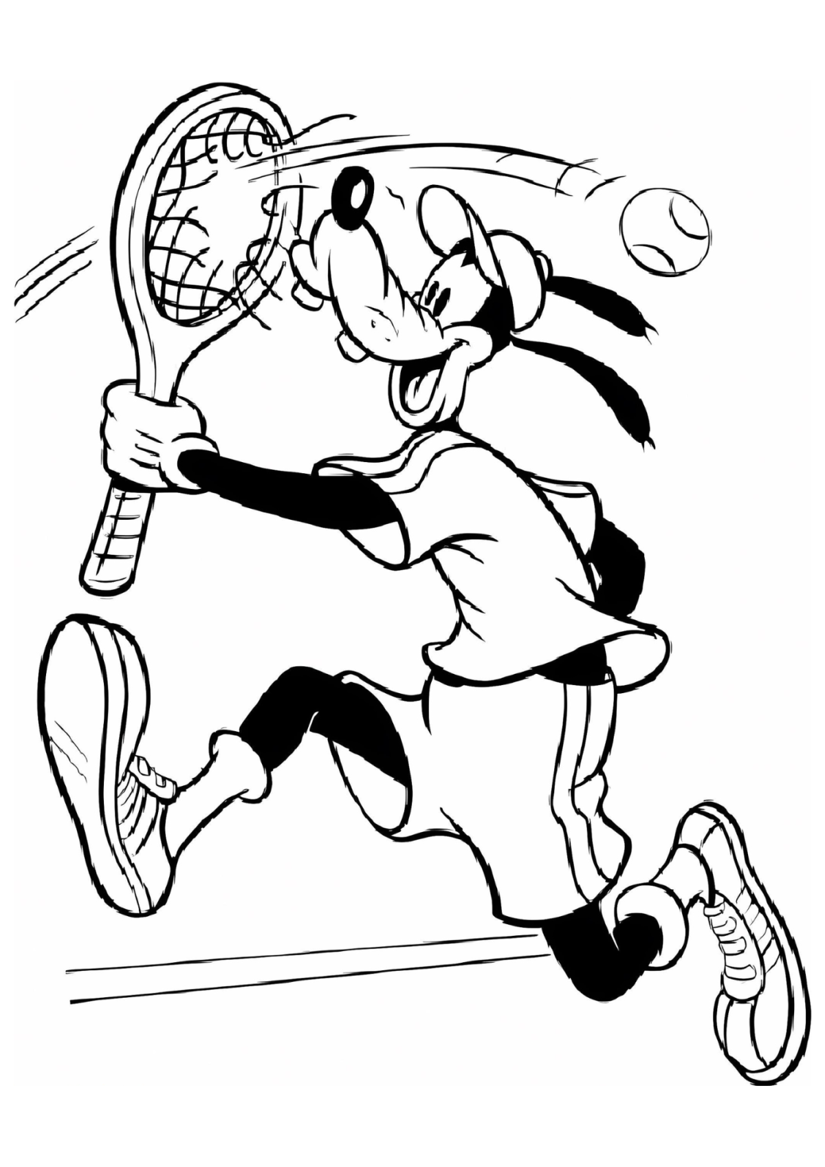 Desenho para Colorir Pateta