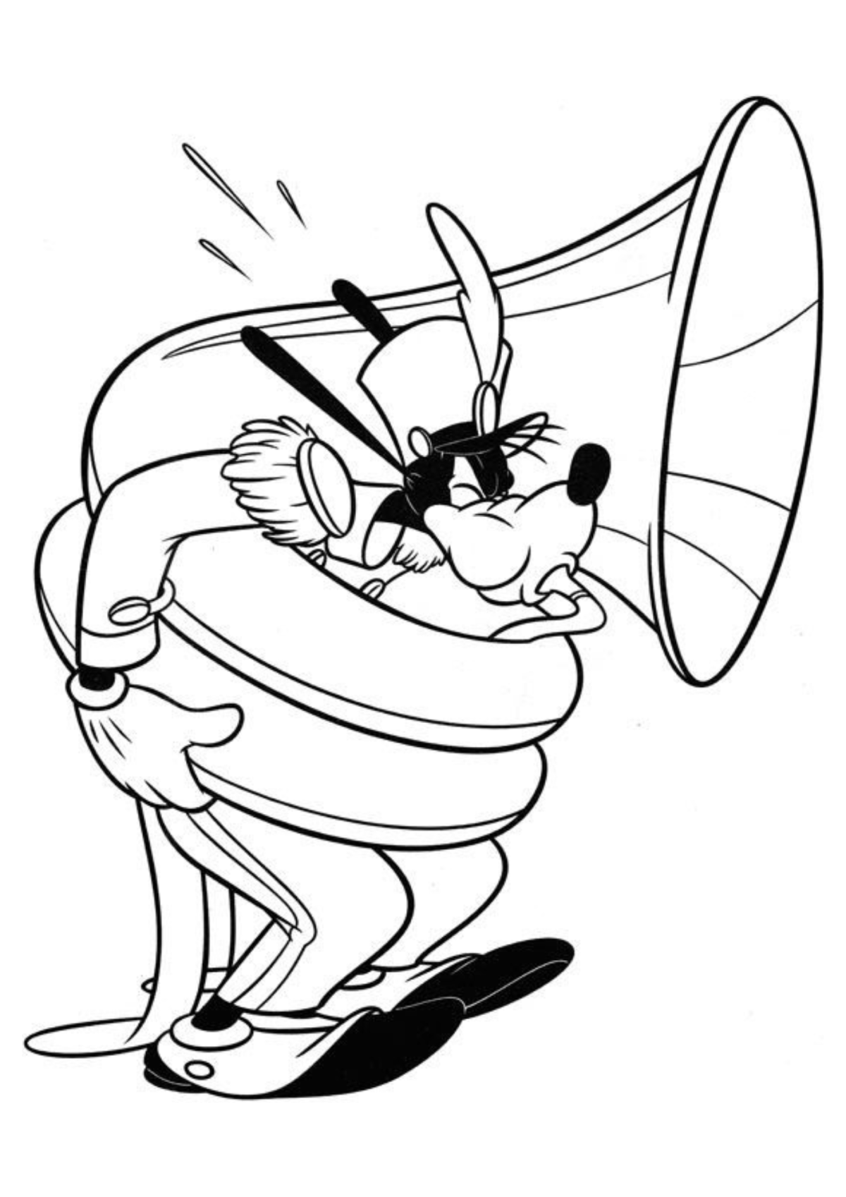 Desenho para Colorir Pateta