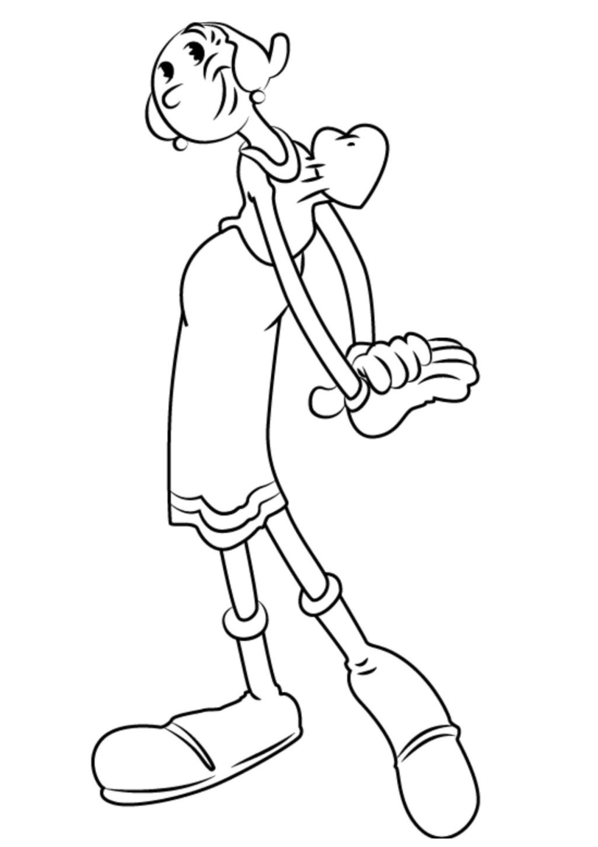 Desenho para Colorir Popeye