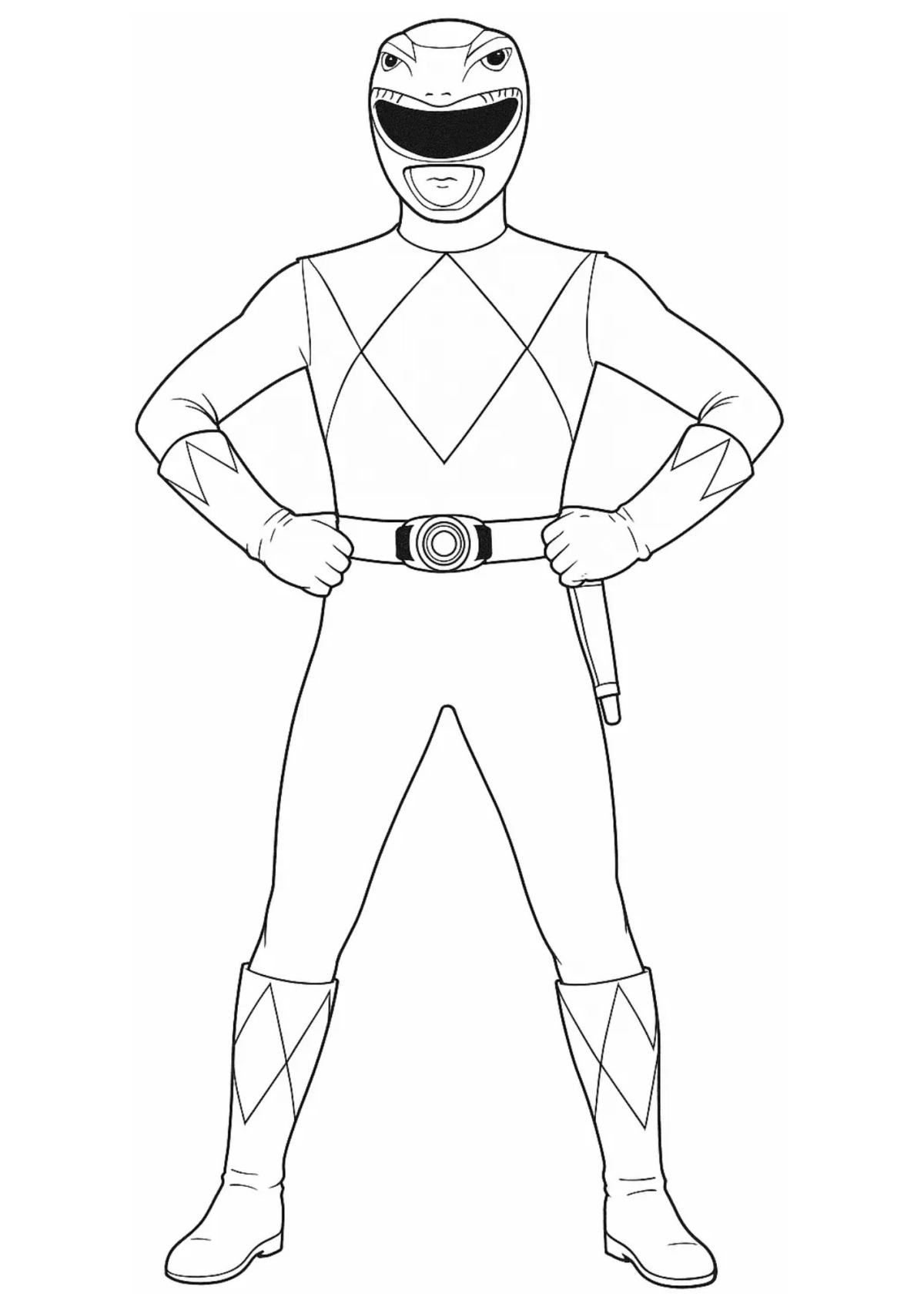 Desenho para Colorir Power Rangers