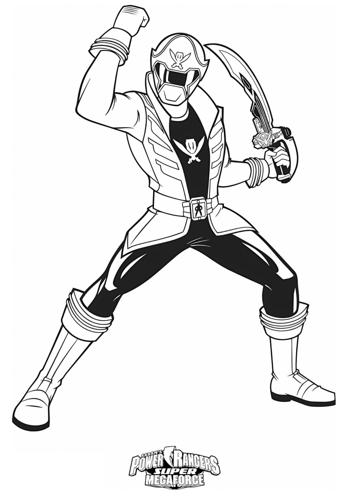 Desenho para Colorir Power Rangers