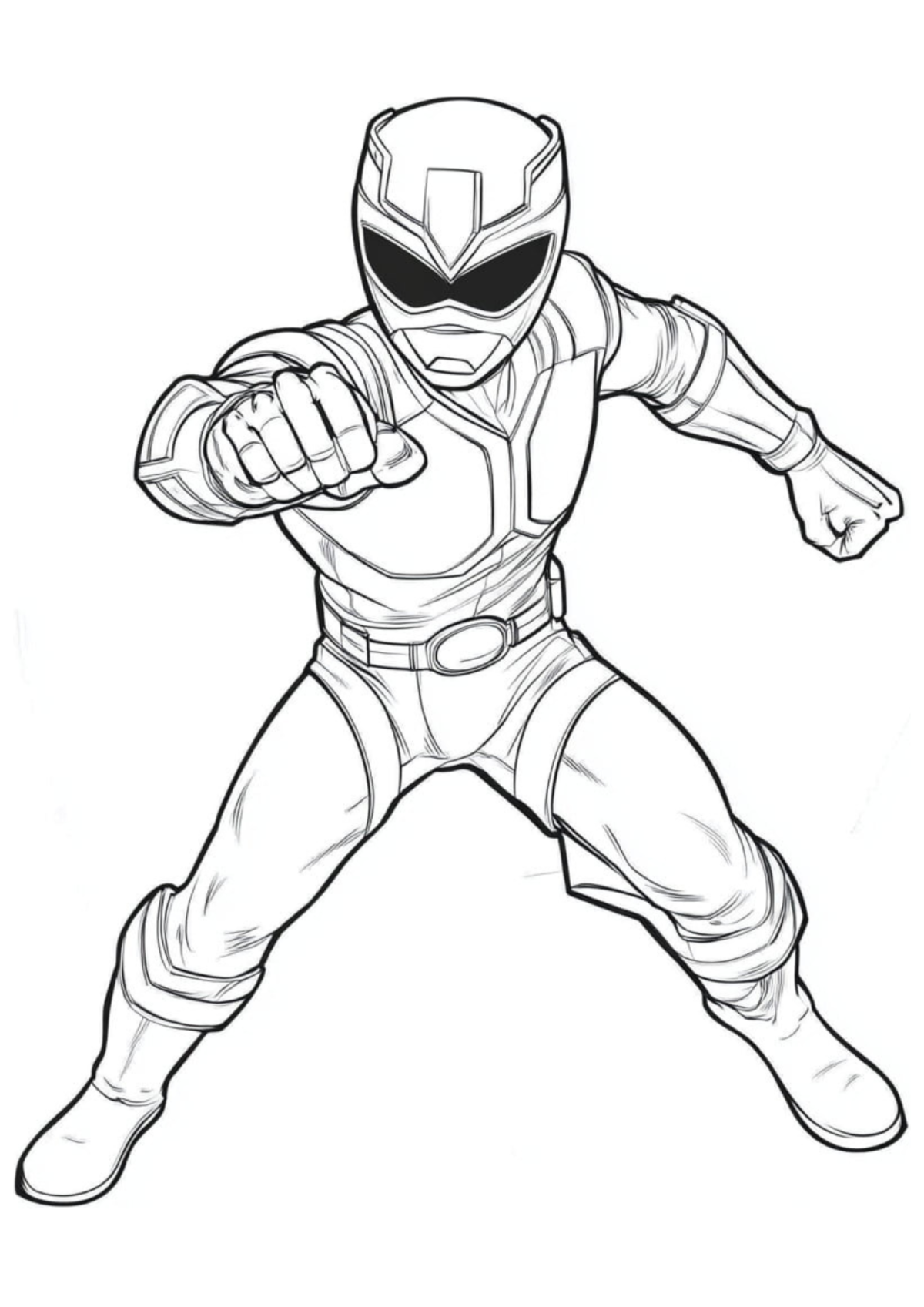 Desenho para Colorir Power Rangers