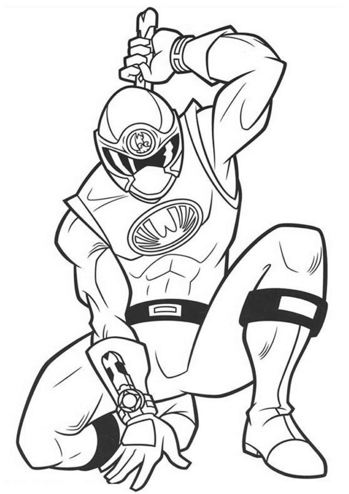 Desenho para Colorir Power Rangers