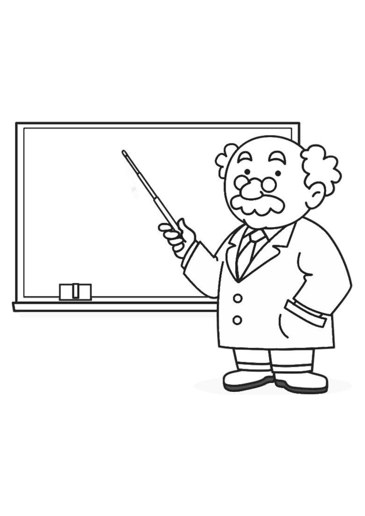 Desenho para Colorir Professor