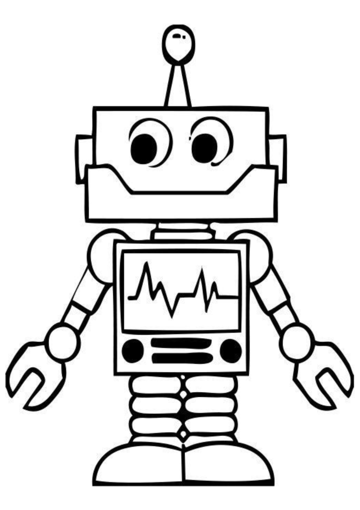 Desenho para Colorir Robô