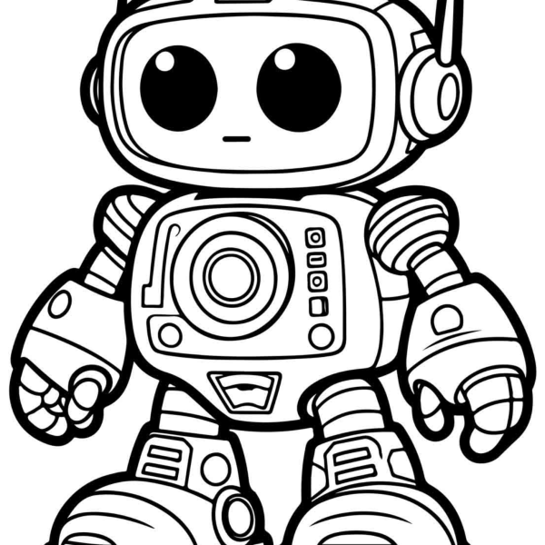 Desenho para Colorir Robô