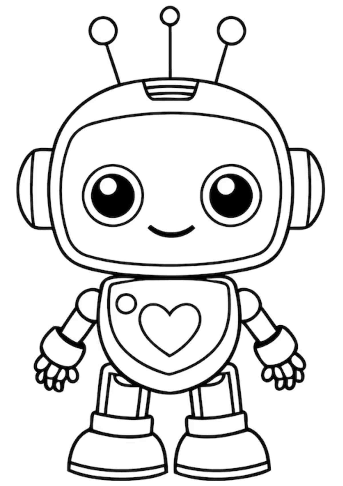 Desenho para Colorir Robô