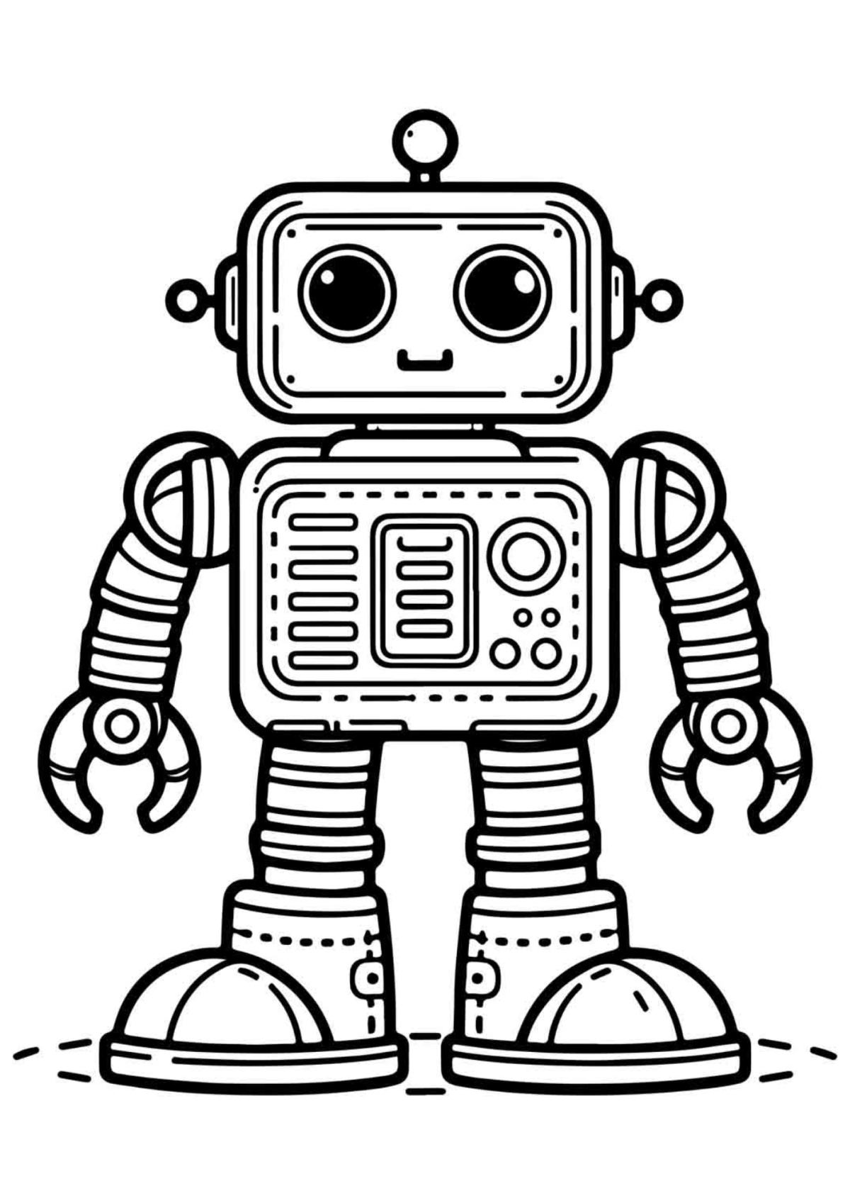 Desenho para Colorir Robô