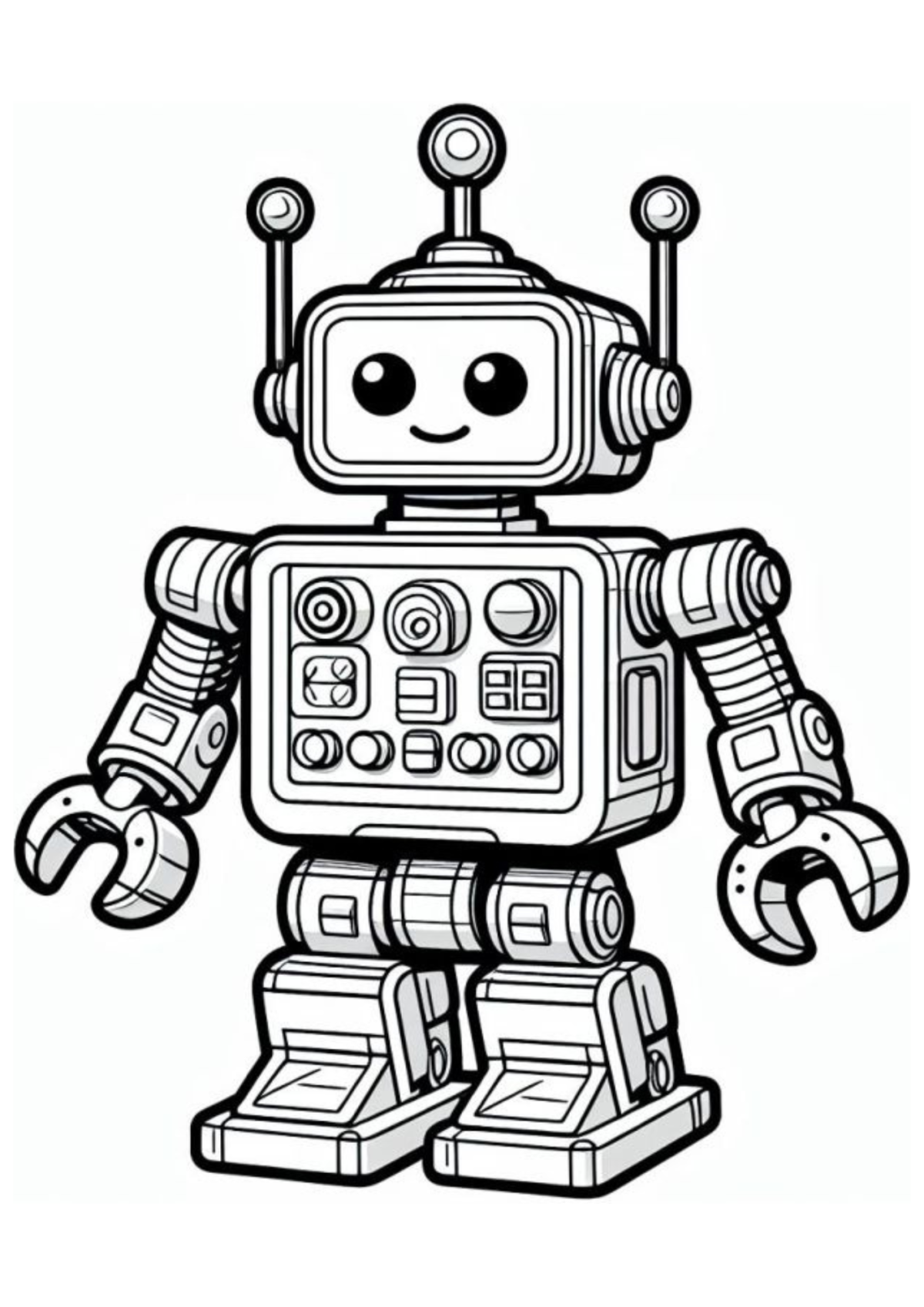 Desenho para Colorir Robô