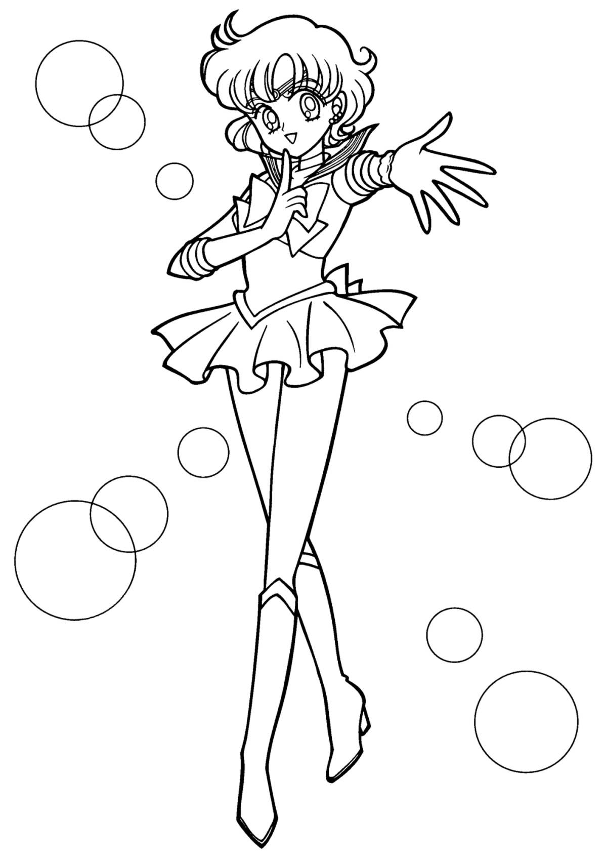 Desenho para Colorir Sailor Moon