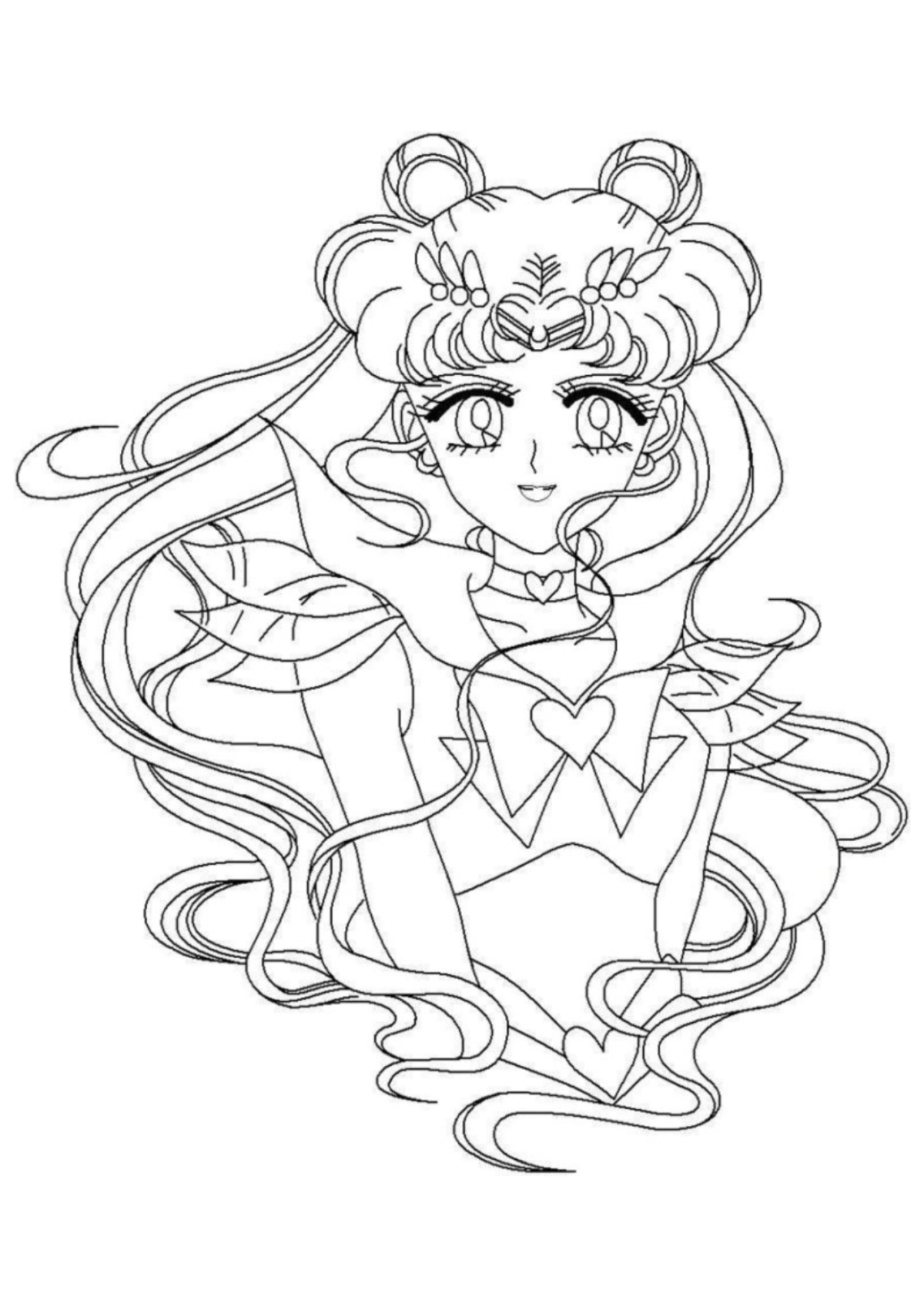 Desenho para Colorir Sailor Moon