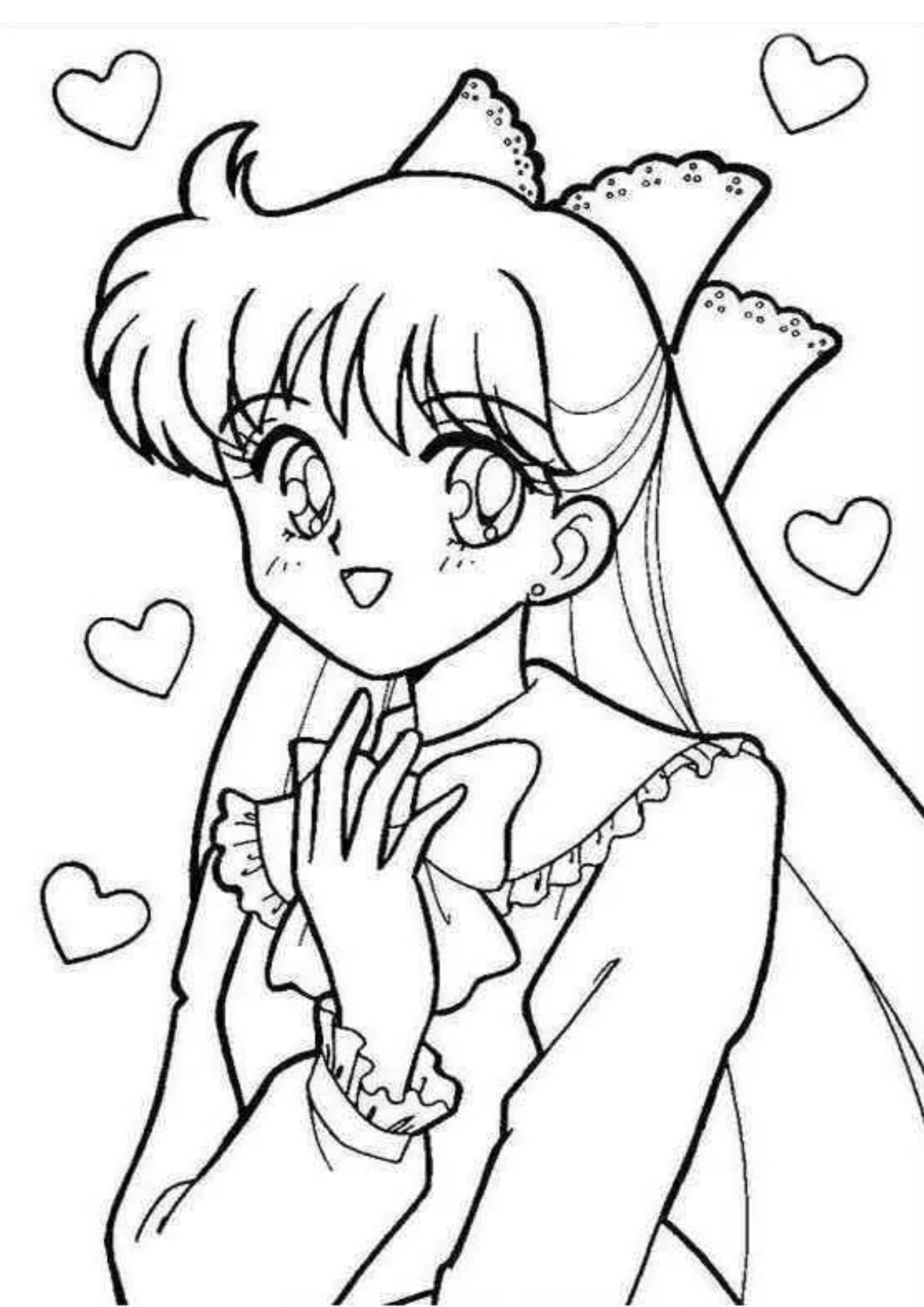 Desenho para Colorir Sailor Moon