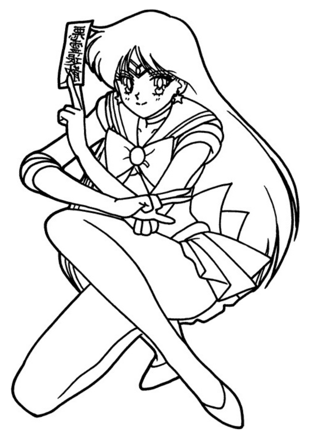 Desenho para Colorir Sailor Moon