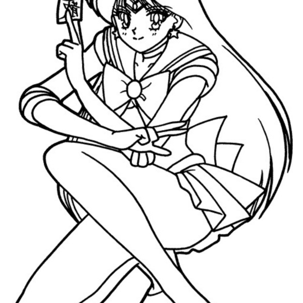 Desenho para Colorir Sailor Moon
