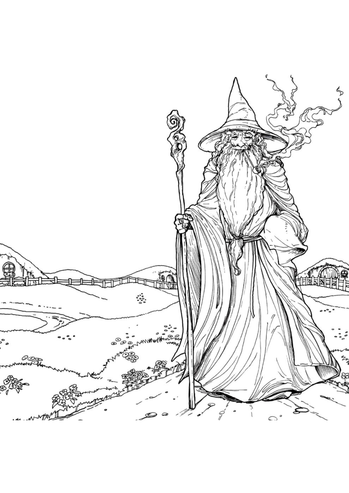 Desenho para Colorir Senhor dos Anéis