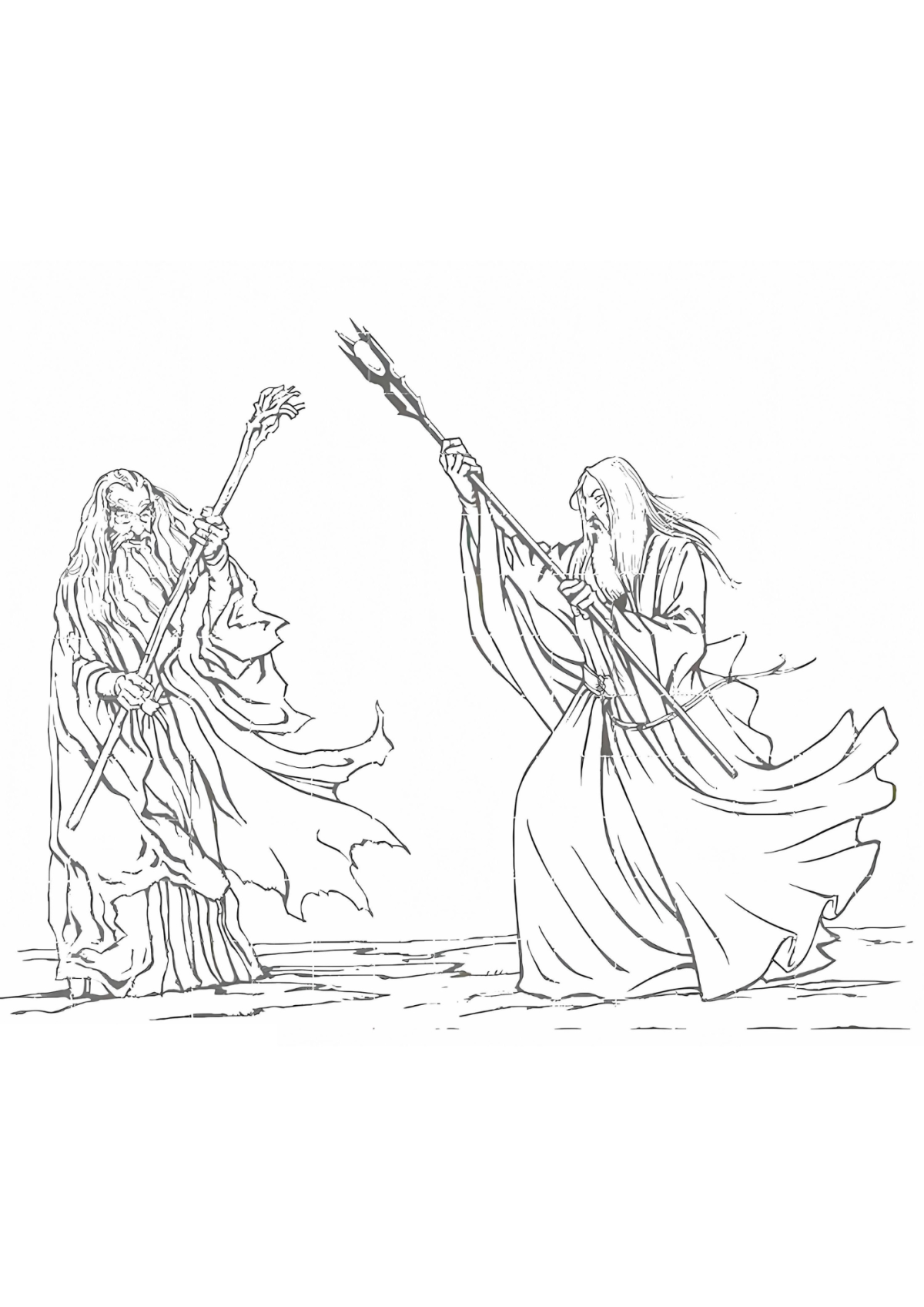 Desenho para Colorir Senhor dos Anéis