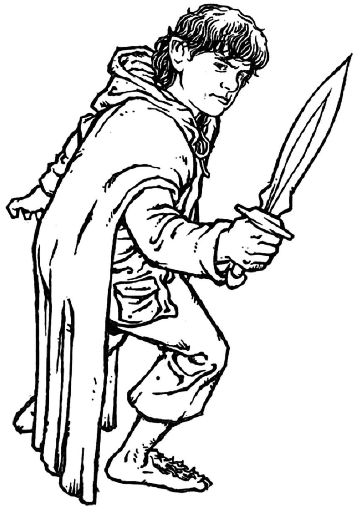 Desenho para Colorir Senhor dos Anéis