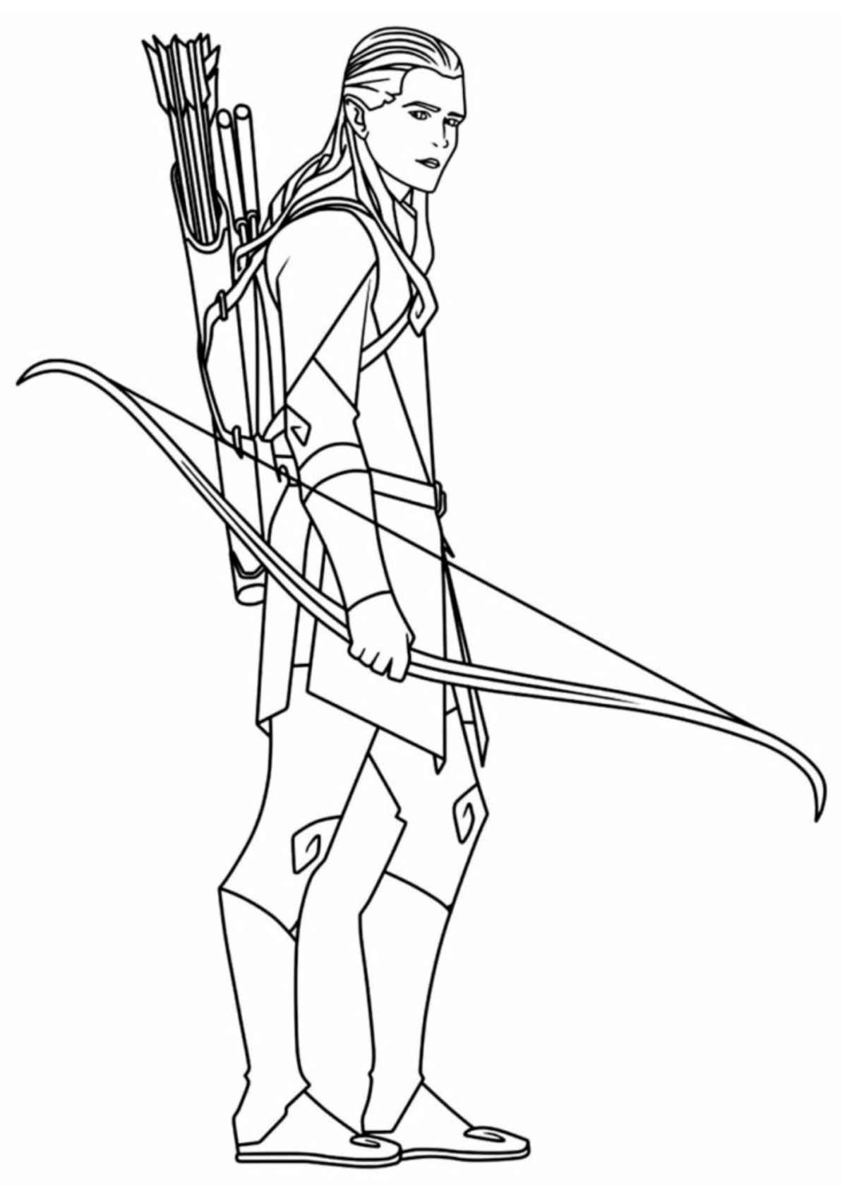 Desenho para Colorir Senhor dos Anéis