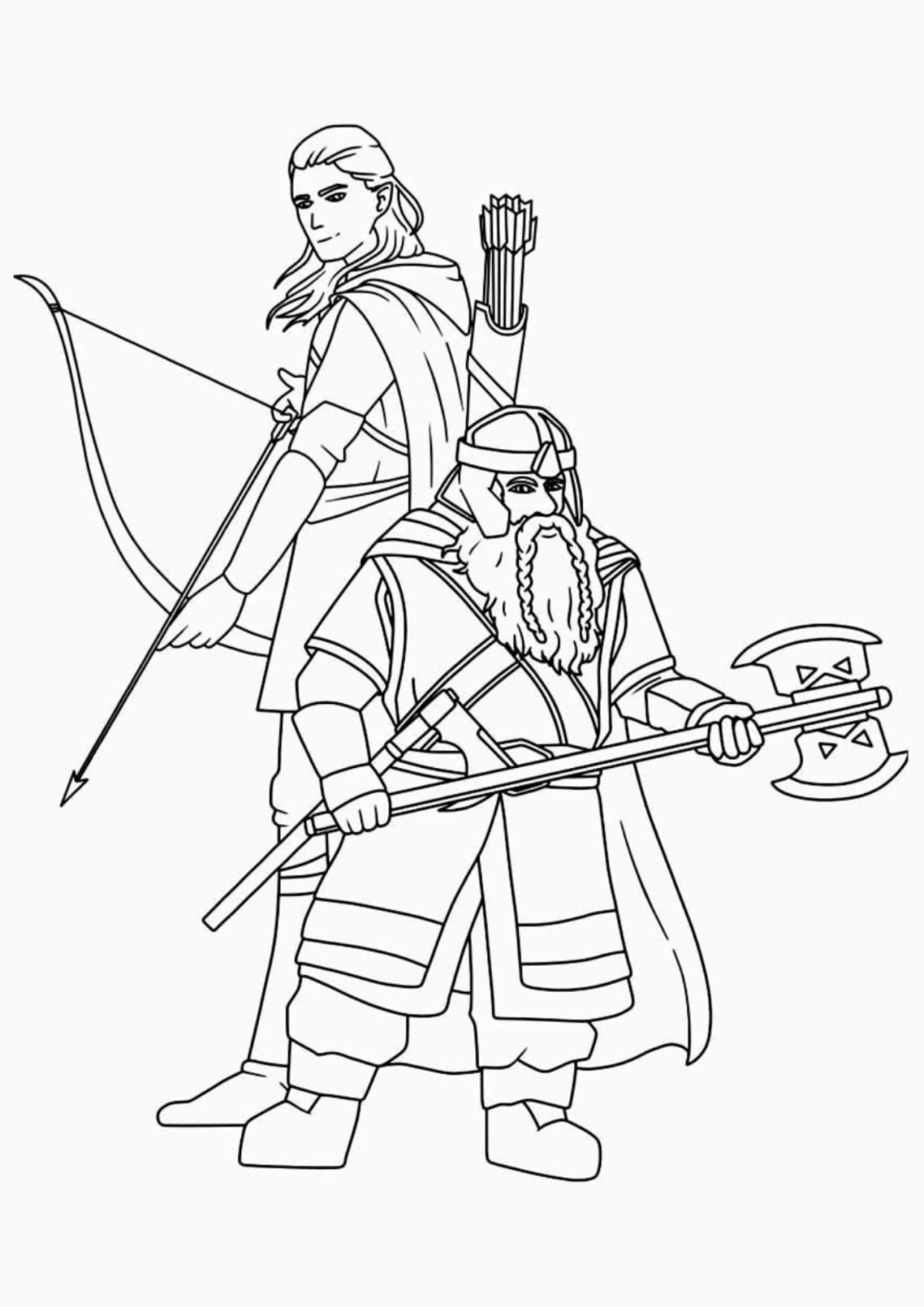 Desenho para Colorir Senhor dos Anéis
