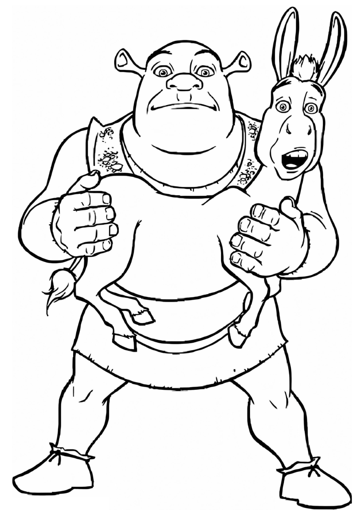 Desenho para Colorir Shrek
