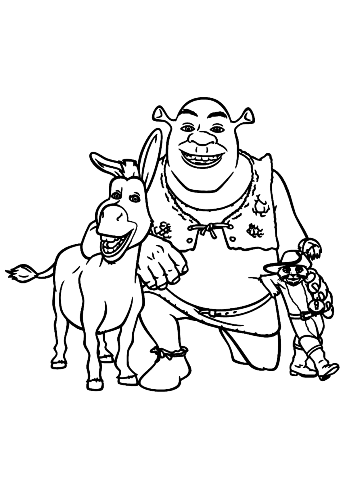 Desenho para Colorir Shrek