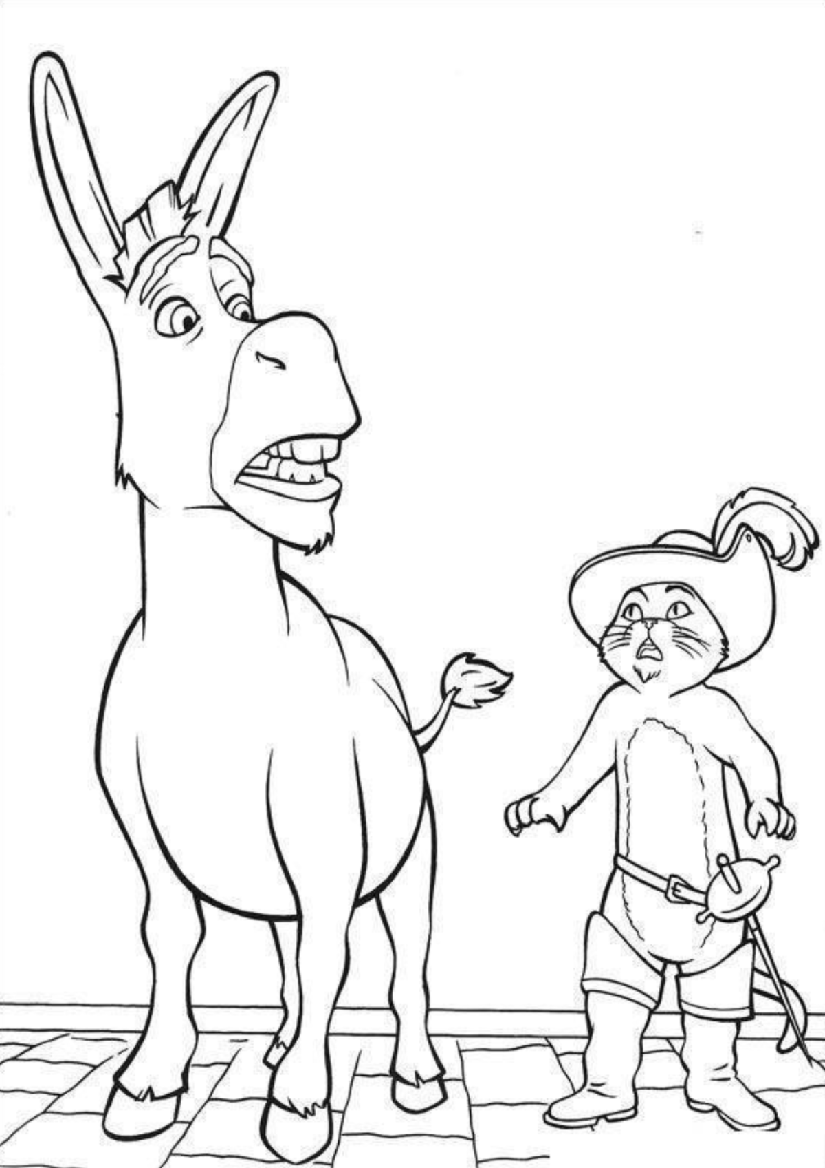 Desenho para Colorir Shrek
