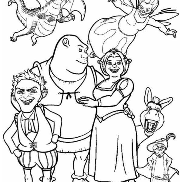 Desenho para Colorir Shrek