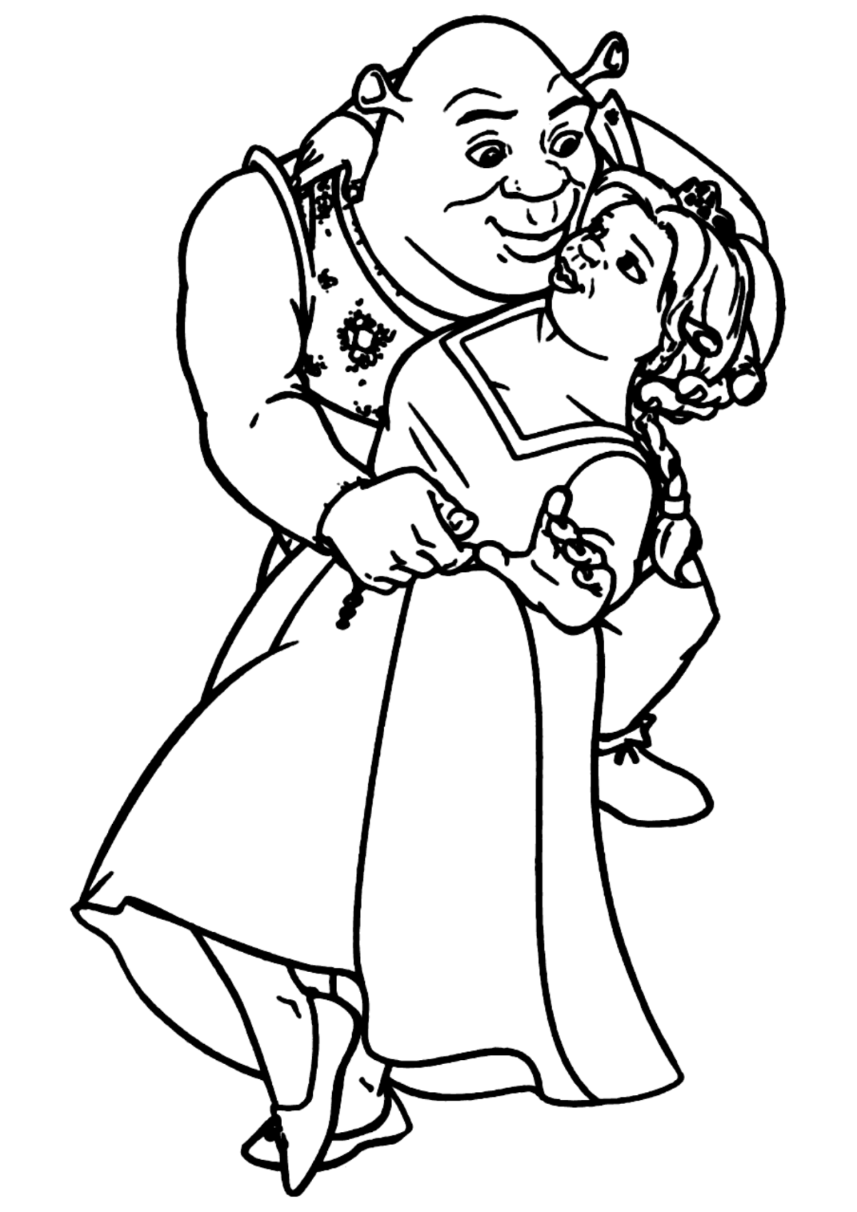 Desenho para Colorir Shrek