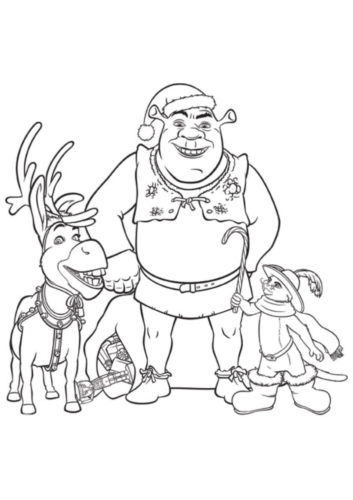 Desenho para Colorir Shrek