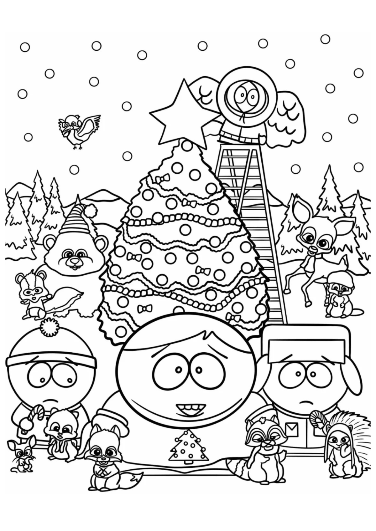 Desenho para Colorir South Park