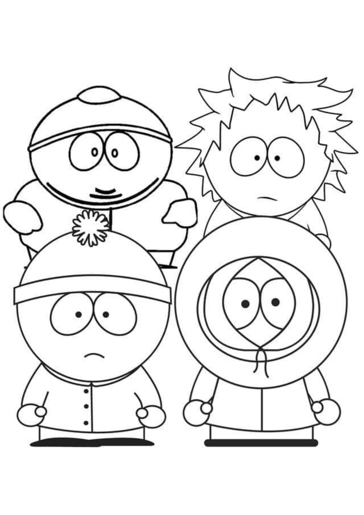 Desenho para Colorir South Park