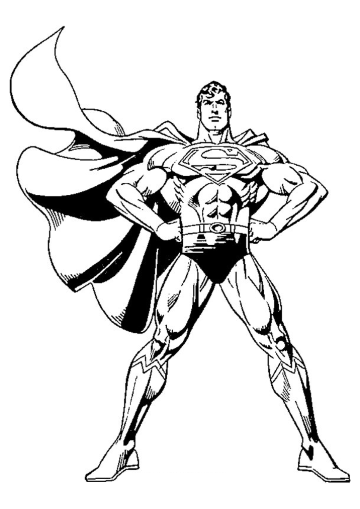 Desenho para Colorir Super-Homem