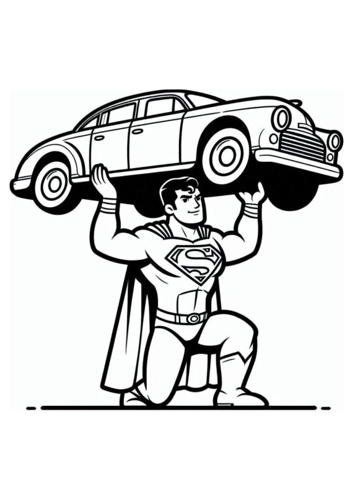 Desenho para Colorir Super-Homem