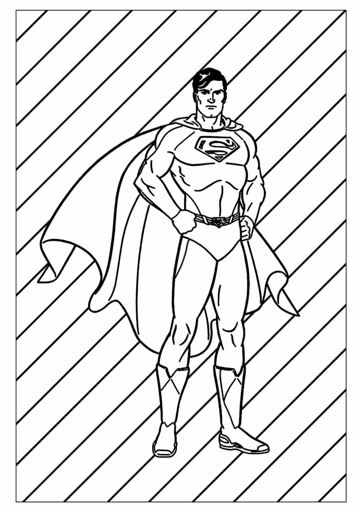 Desenho para Colorir Super-Homem