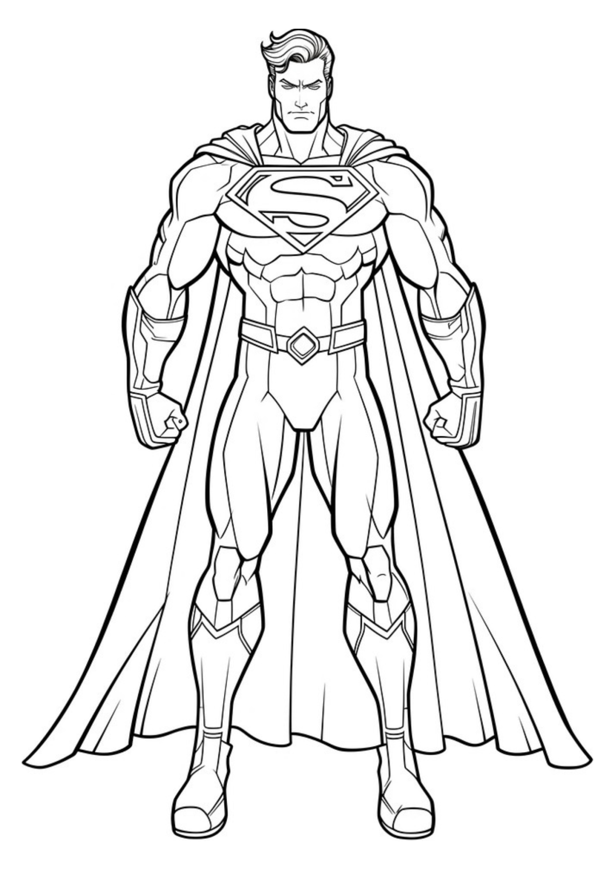 Desenho para Colorir Super-Homem