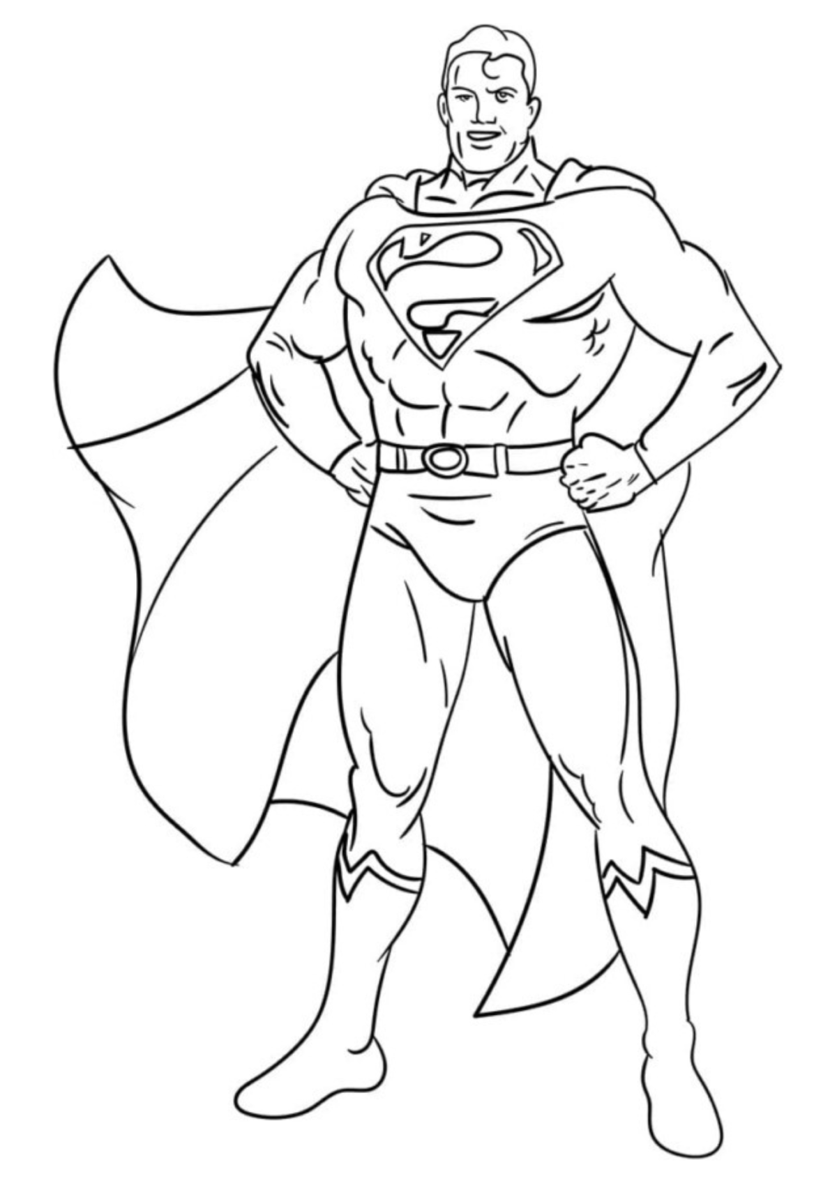 Desenho para Colorir Super-Homem