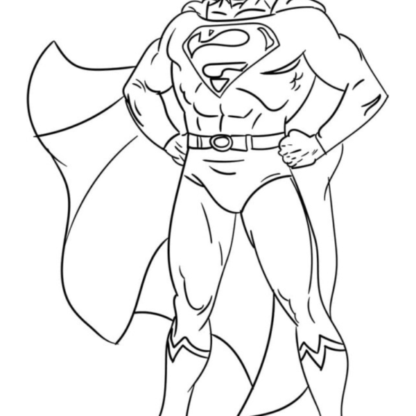Desenho para Colorir Super-Homem