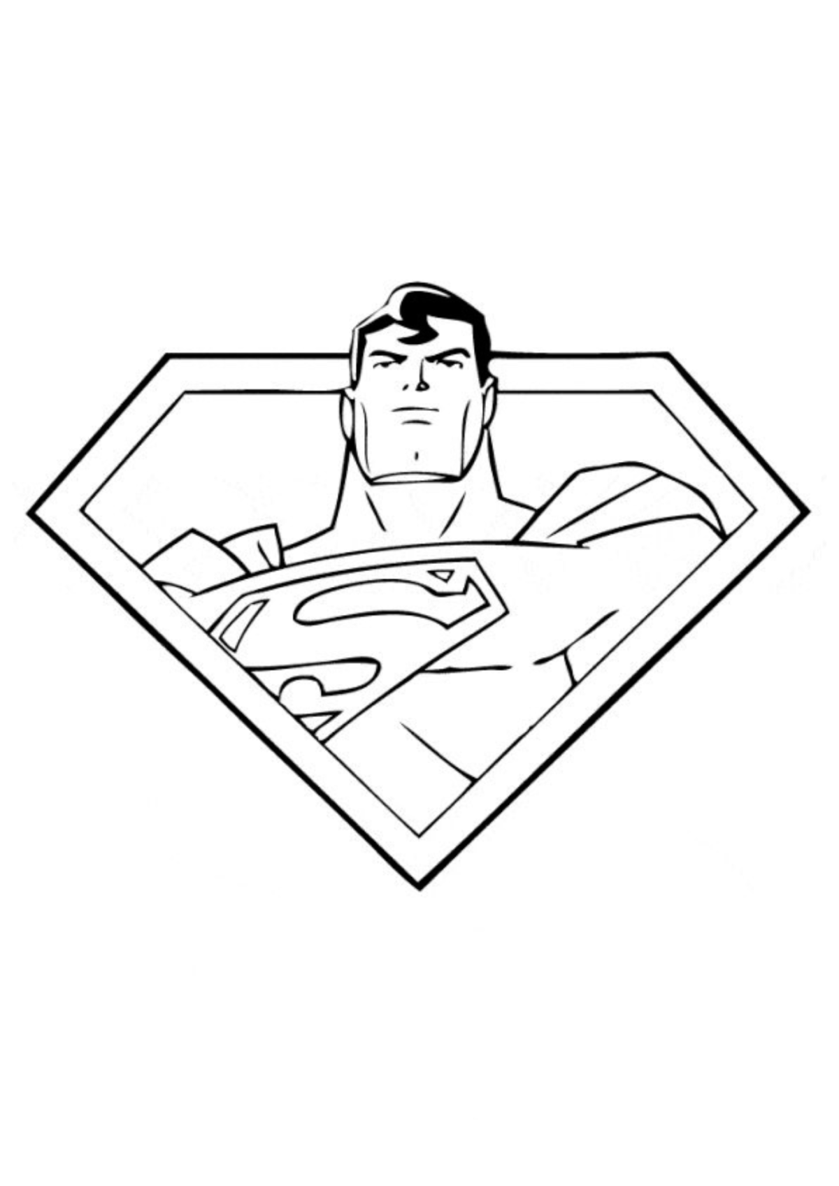 Desenho para Colorir Super-Homem