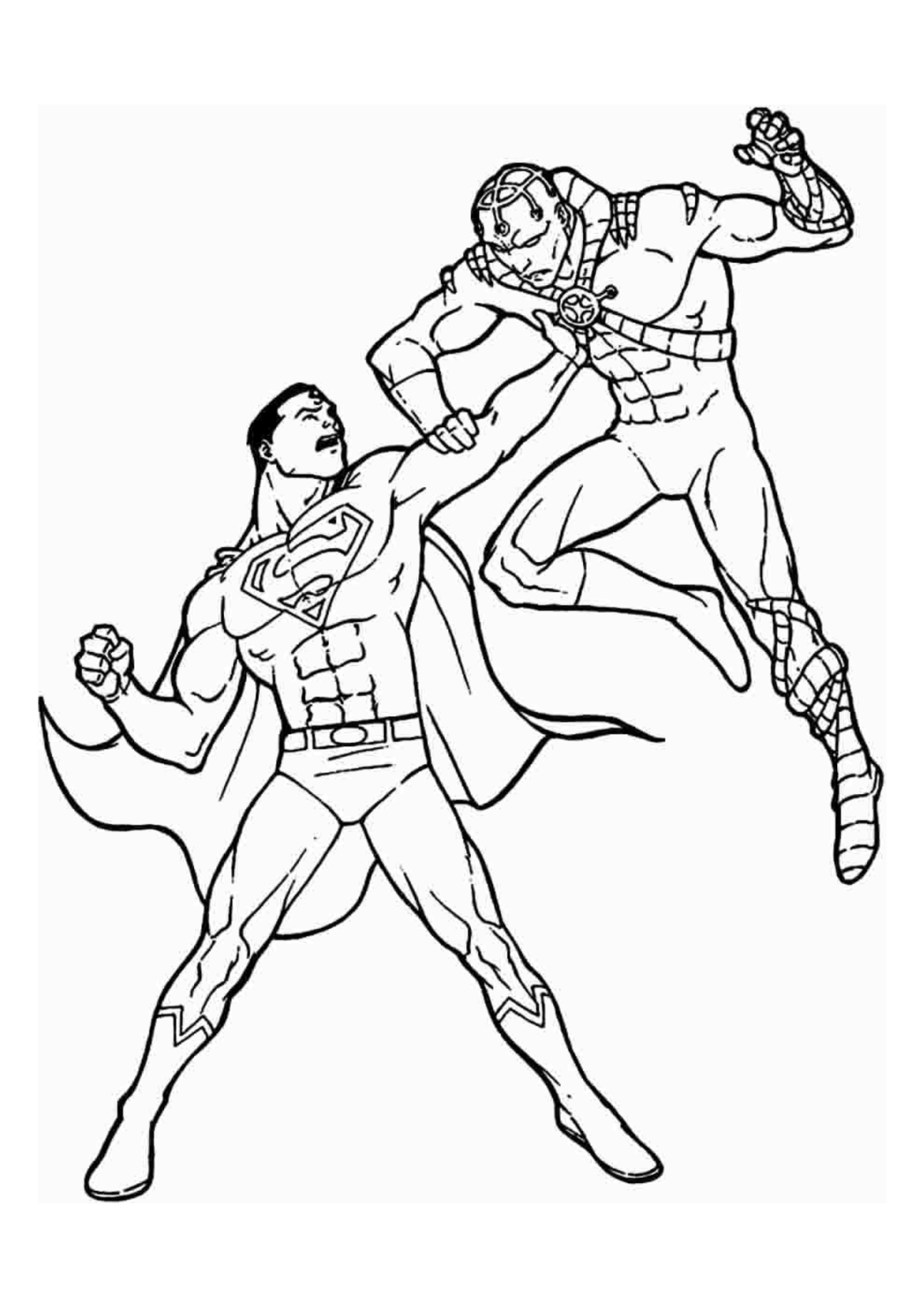 Desenho para Colorir Super-Homem