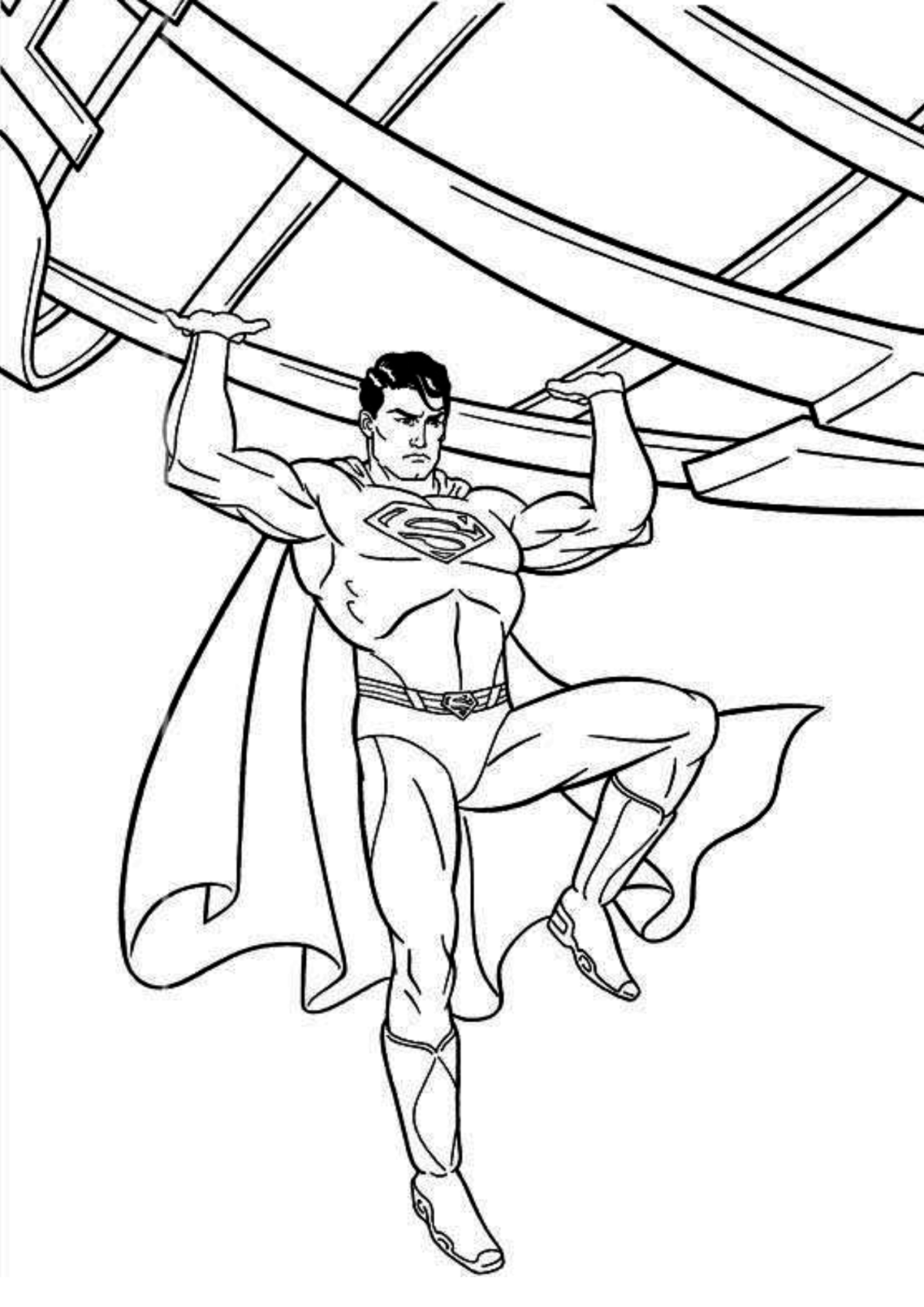 Desenho para Colorir Super-Homem