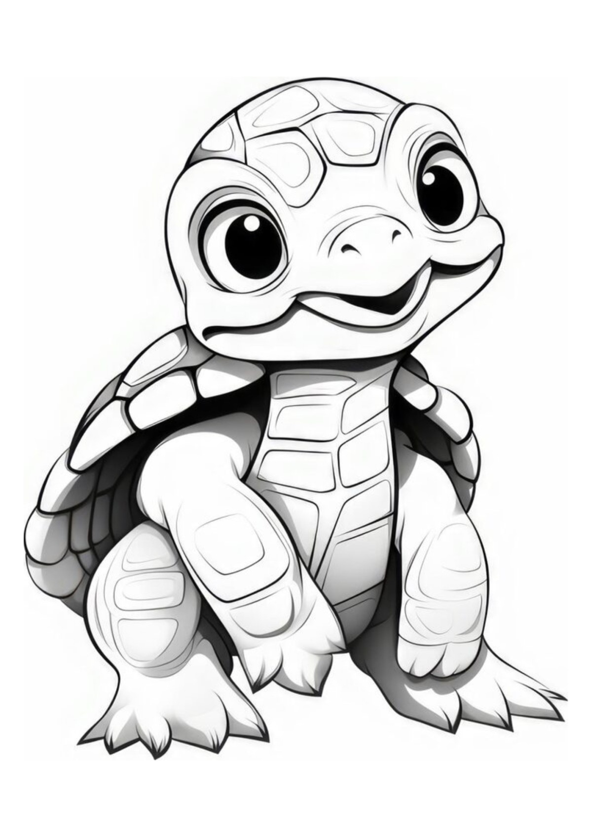 Desenho para Colorir Tartaruga