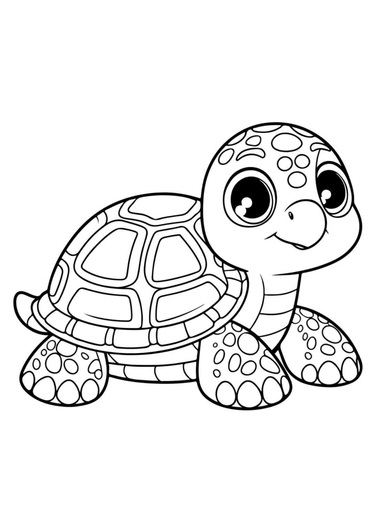 Desenho para Colorir Tartaruga