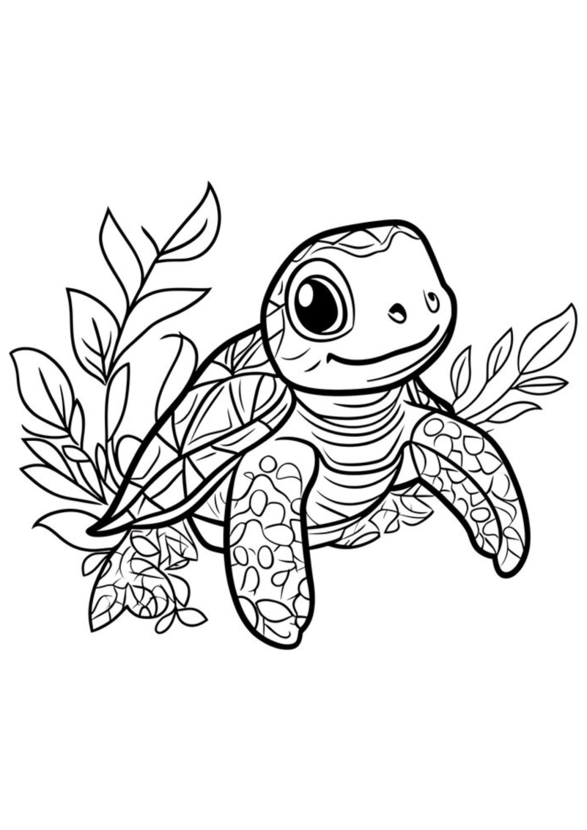 Desenho para Colorir Tartaruga