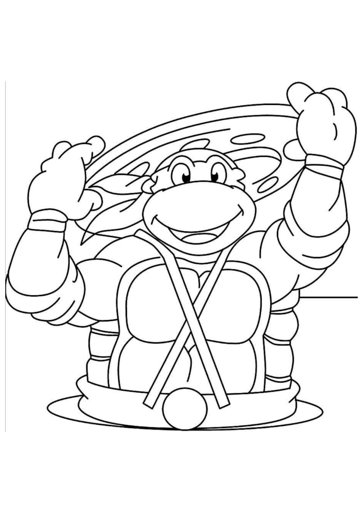 Desenho para Colorir Tartarugas Ninja