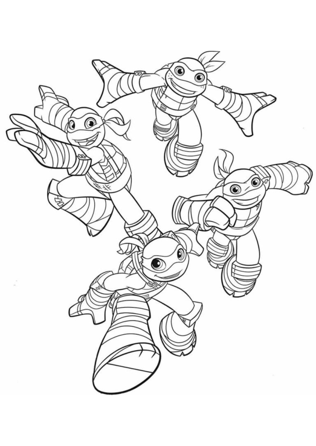 Desenho para Colorir Tartarugas Ninja