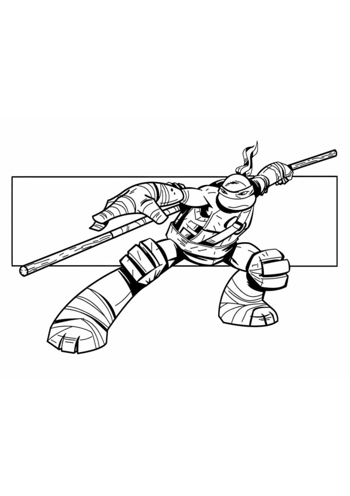 Desenho para Colorir Tartarugas Ninja