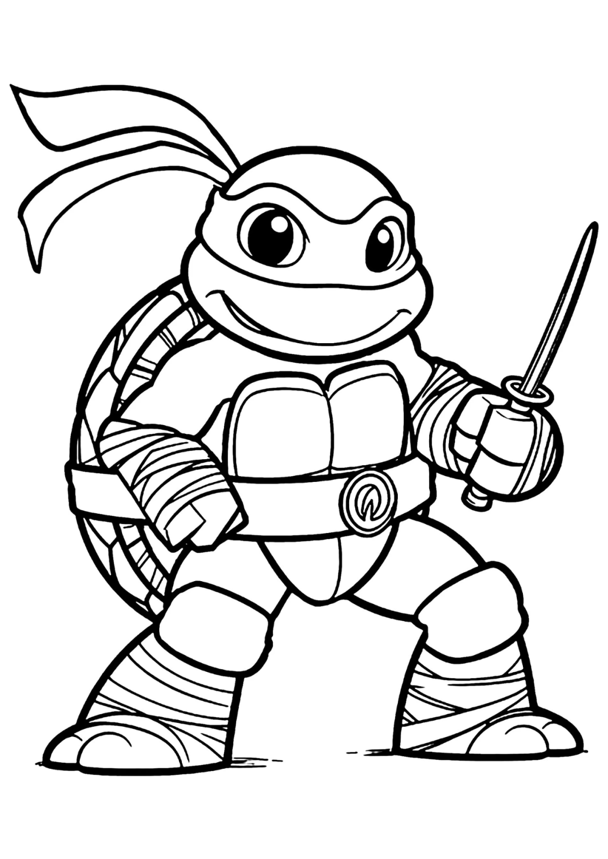 Desenho para Colorir Tartarugas Ninja